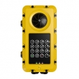 Industrial Audio-only Intercom for harsh environments - keypad, high-vis yellow